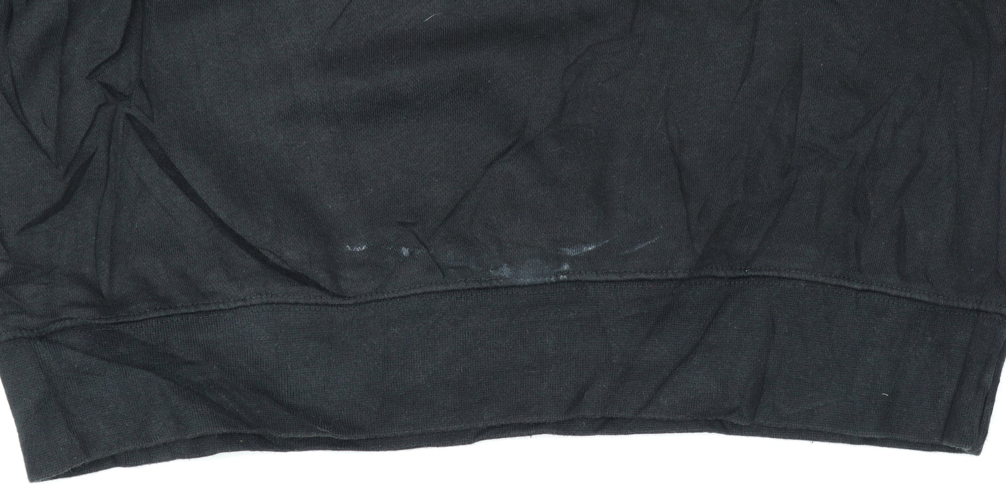 Adidas Men's Black Small 1/2 Zip Sweatshirt Sports Pullover