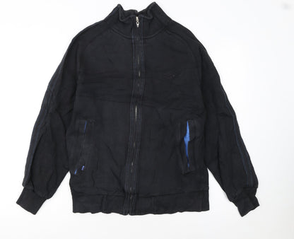Umbro Men's Black Small Track Jacket Full Zip Sportswear