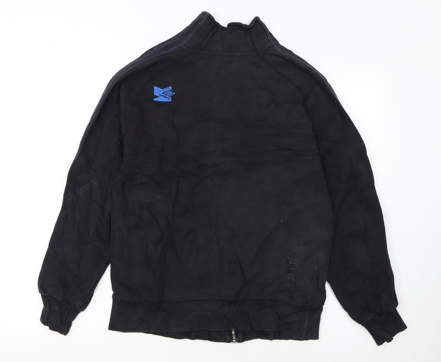 Umbro Men's Black Small Track Jacket Full Zip Sportswear