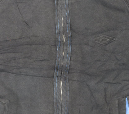 Umbro Men's Black Small Track Jacket Full Zip Sportswear