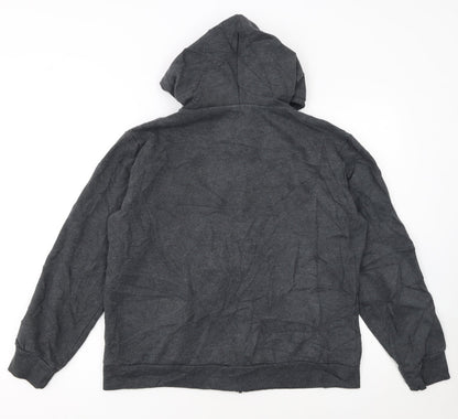 Fila Women’s Dark Grey Full Zip Hoodie Size 16 Cotton Blend