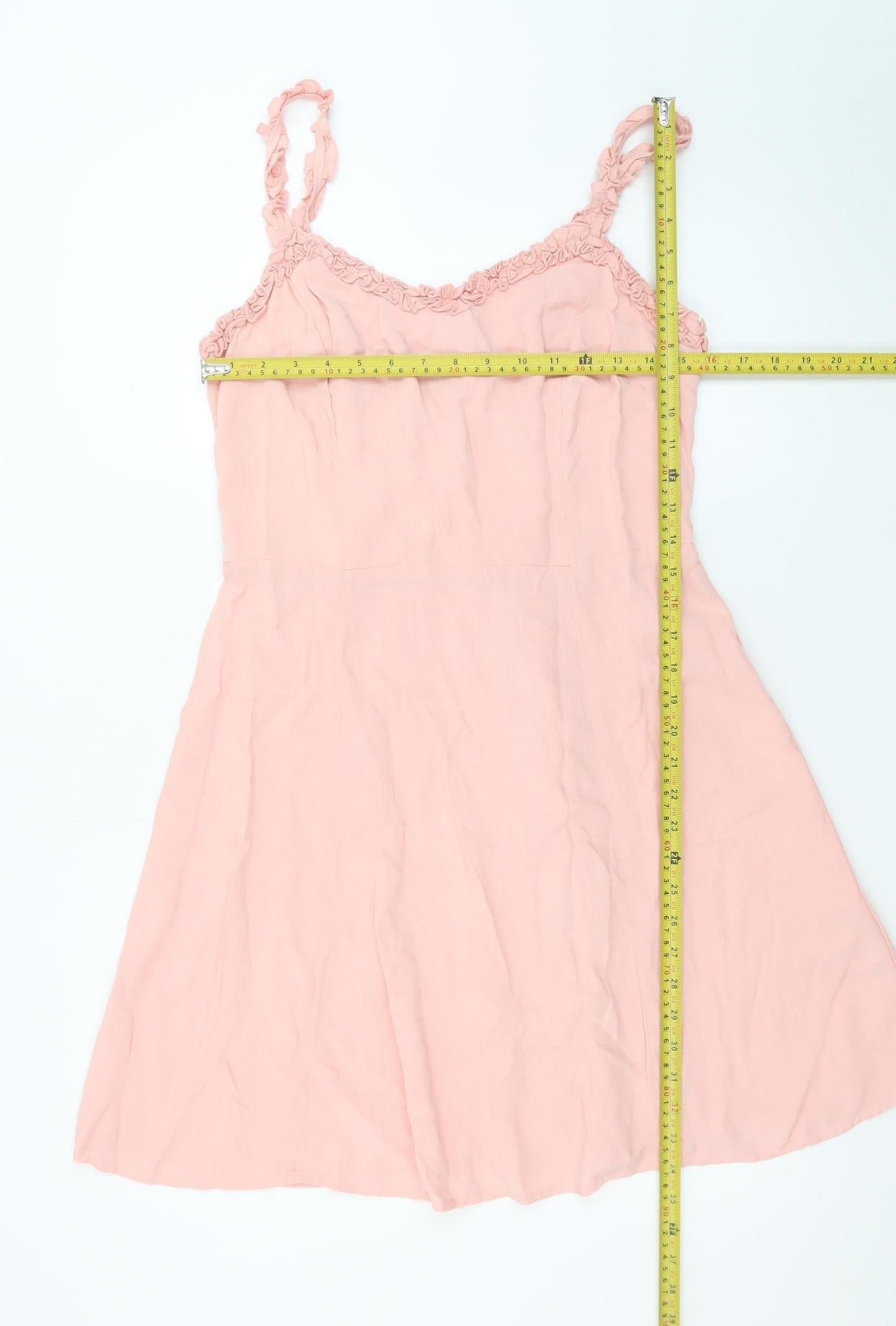New Look Women’s Pink Knee Length A-Line Dress Size 14