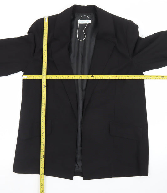 Primark Women Black Regular Fit Single-Breasted Blazer M