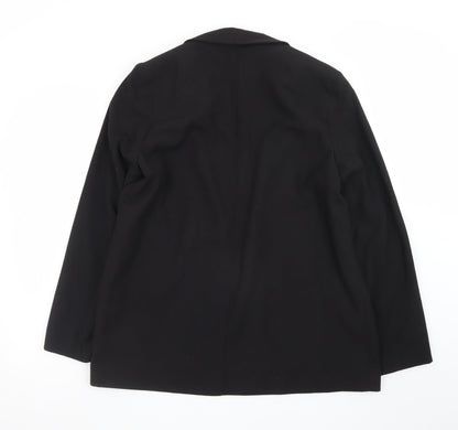 Primark Women Black Regular Fit Single-Breasted Blazer M