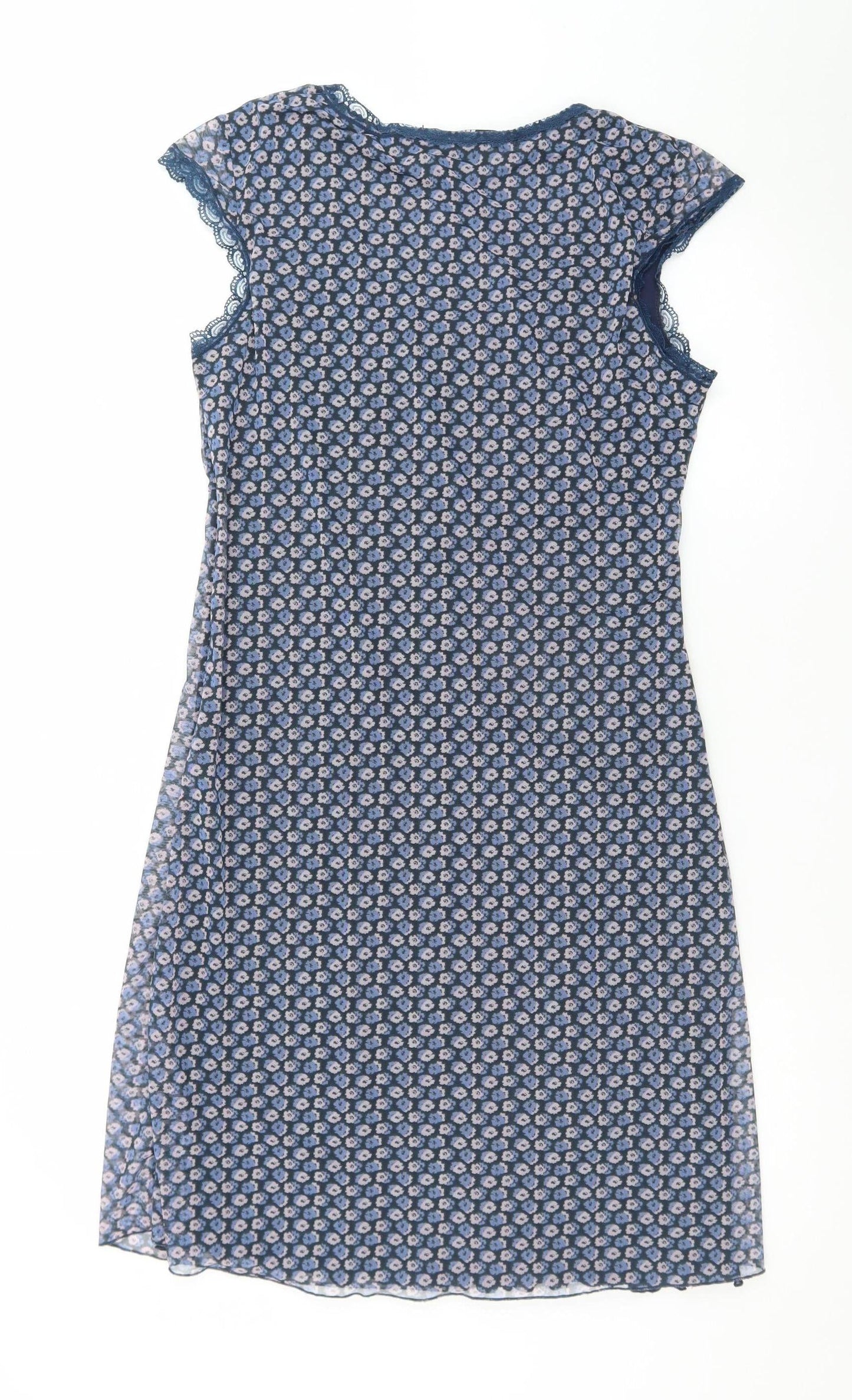 Yaya Collection Women's Blue Floral Shift Dress L