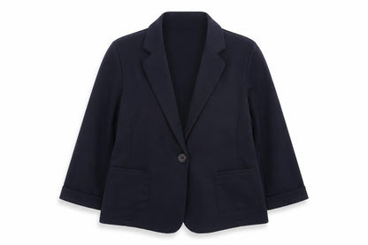 New Look Women's Blue Size 14 Regular Fit Blazer Jacket