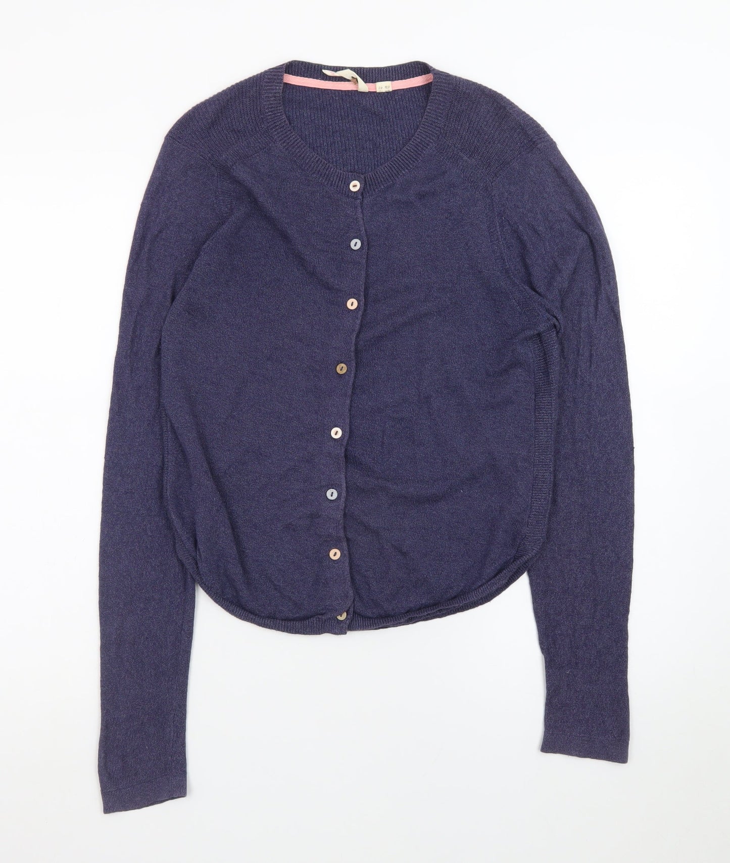 White Stuff Women's Purple Cardigan UK 12 Button Front Knitwear