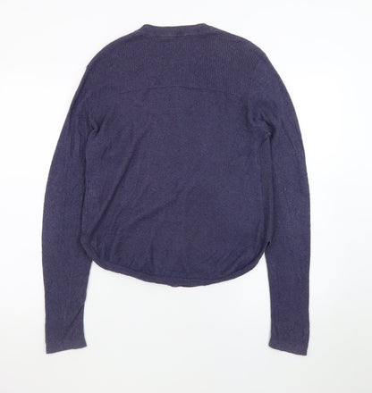 White Stuff Women's Purple Cardigan UK 12 Button Front Knitwear