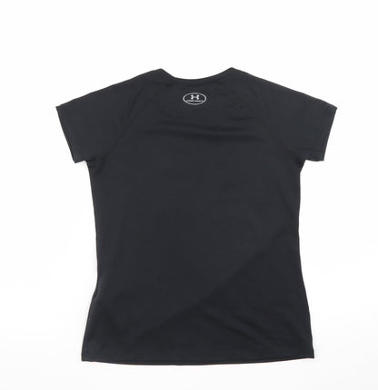 Under Armour Women's Black HeatGear Loose Fit T-Shirt M