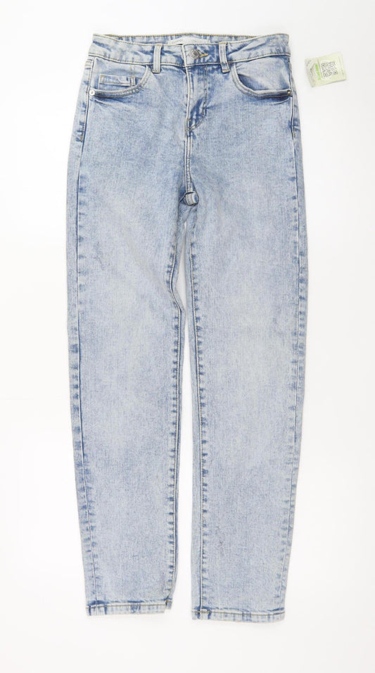 George Women’s Blue Acid Wash High Rise Mom Jeans Size 10