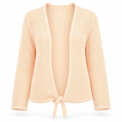 Christopher & Banks Women's Pink Knit Tie Front Cardigan M