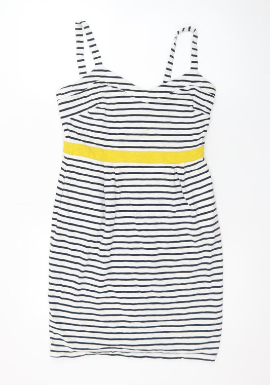 Boden Women's Multicoloured Striped Tank Dress Size 10