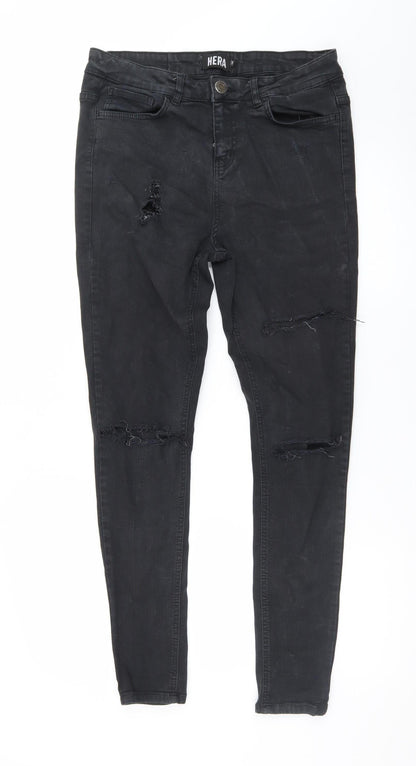 Hera Women's Black Distressed Skinny Jeans Size 32R