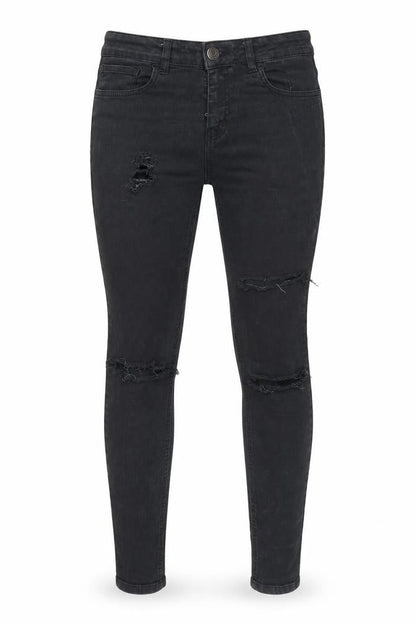 Hera Women's Black Distressed Skinny Jeans Size 32R