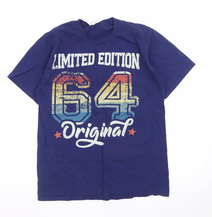 Fan Favorite Men's Blue 'Limited Edition 64 Original' Graphic T-Shirt M