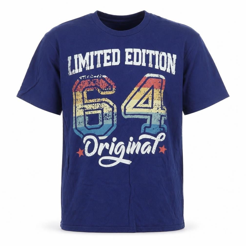 Fan Favorite Men's Blue 'Limited Edition 64 Original' Graphic T-Shirt M
