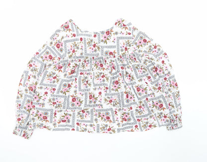 Marks and Spencer Women's Multicoloured Floral Bohemian Blouse Size 18