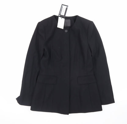 Marks and Spencer Women’s Black Size 10 Tailored One-Button Blazer