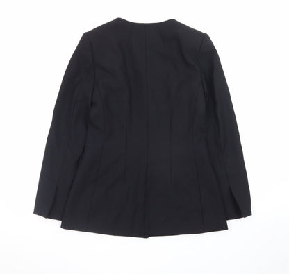 Marks and Spencer Women’s Black Size 10 Tailored One-Button Blazer