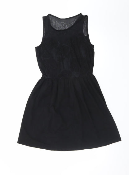 ONLY Women's Black Fit & Flare Sleeveless Party Dress M