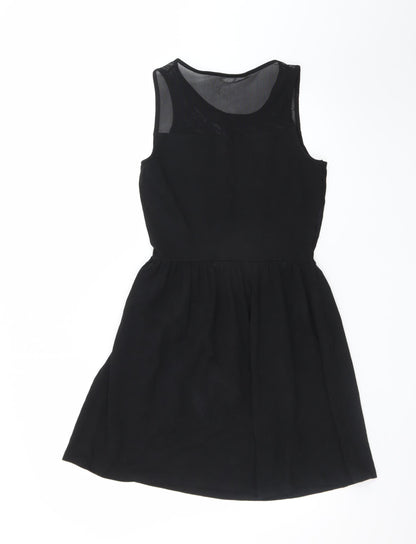 ONLY Women's Black Fit & Flare Sleeveless Party Dress M
