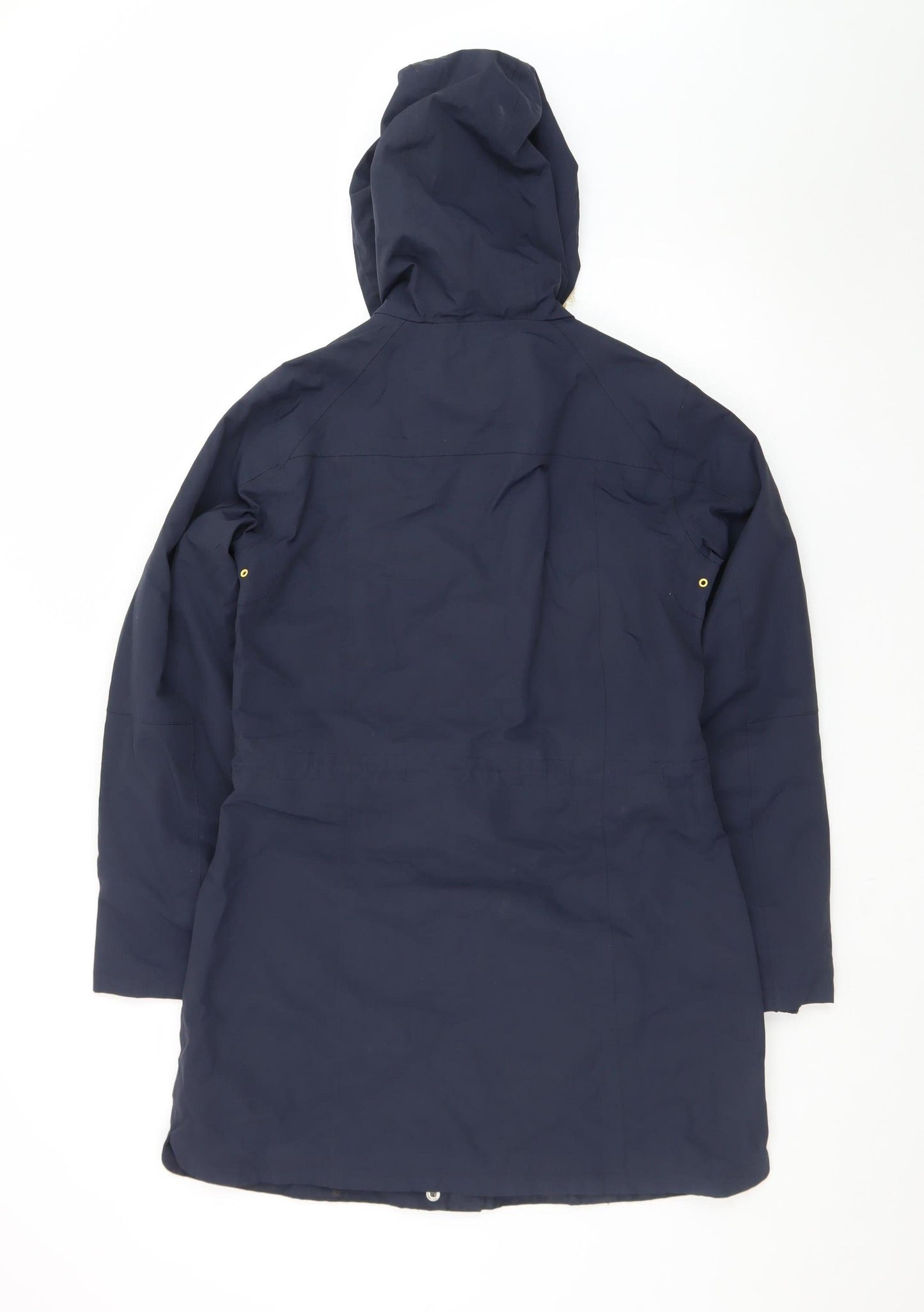 Marks and Spencer Women's Blue Hooded Waterproof Rain Coat Size 10