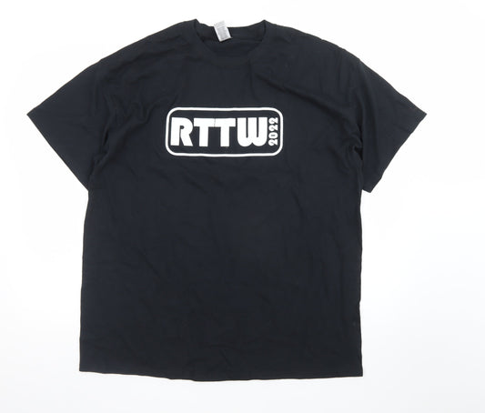 Gildan Men's Black RTTW 2022 Heavy Cotton T-Shirt XL