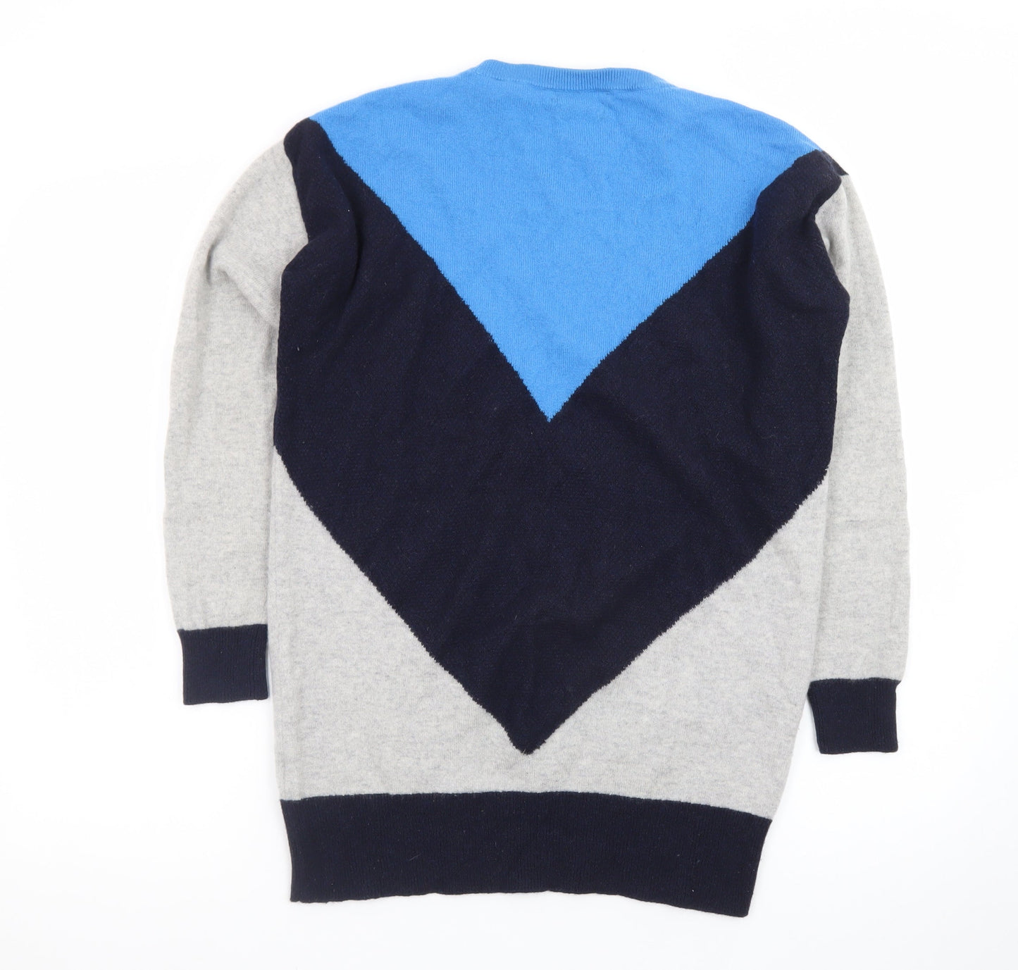 Marks and Spencer Men’s Blue Mix Cashmere Crew Neck Jumper Size S
