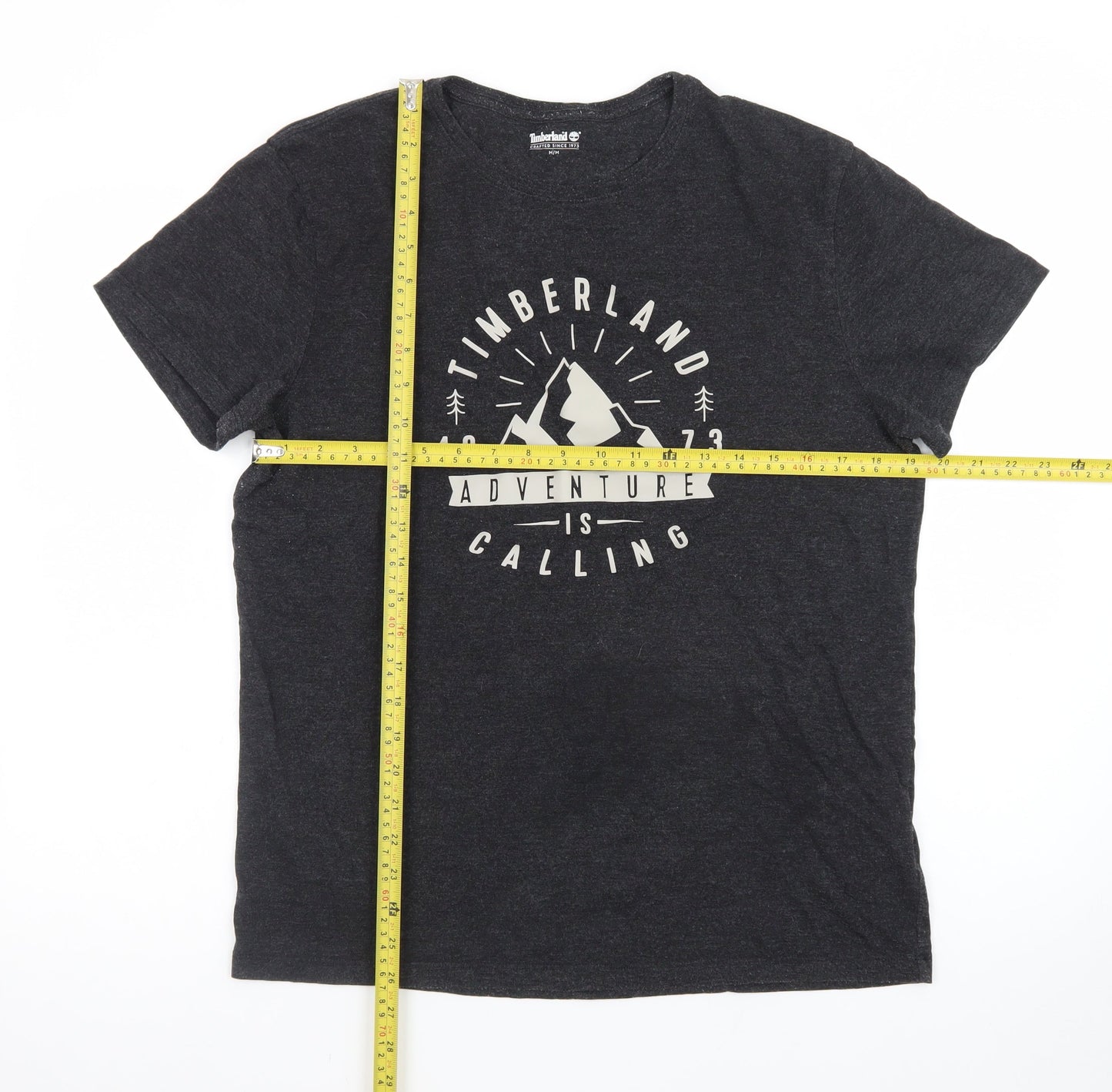 Timberland Men’s Black Adventure Graphic Crew Neck T-Shirt Size M