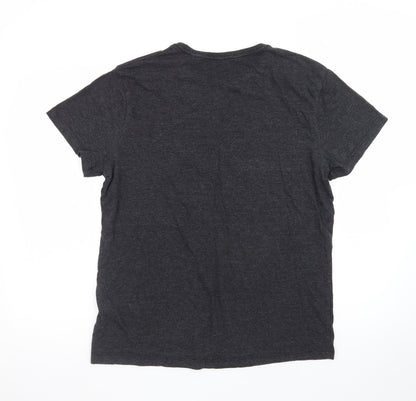 Timberland Men’s Black Adventure Graphic Crew Neck T-Shirt Size M