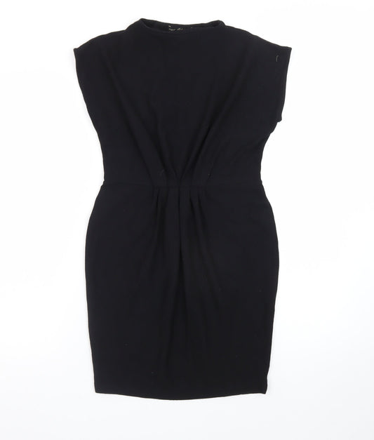 Next Women's Black Sheath Knee Length Dress Size 10