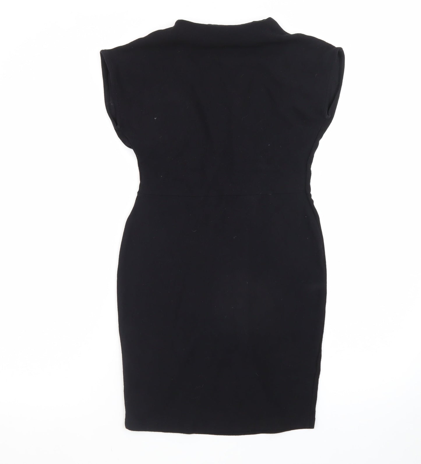 Next Women's Black Sheath Knee Length Dress Size 10