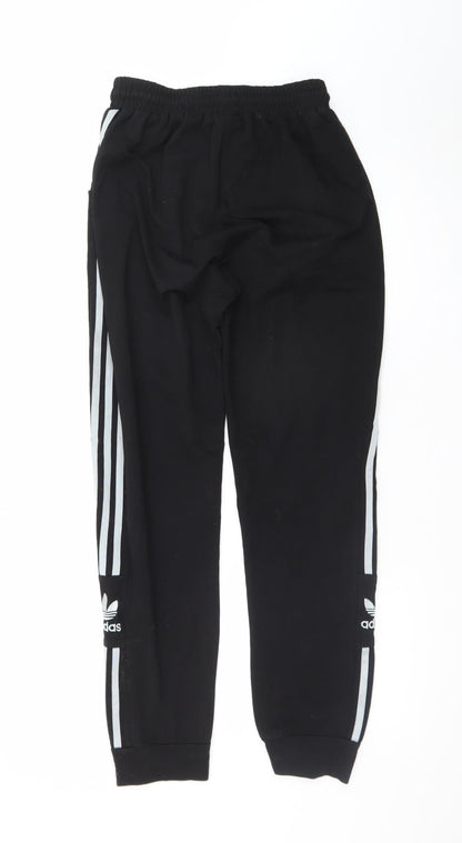 Adidas Men’s Black 2XL Joggers Tapered Striped Comfort Fit