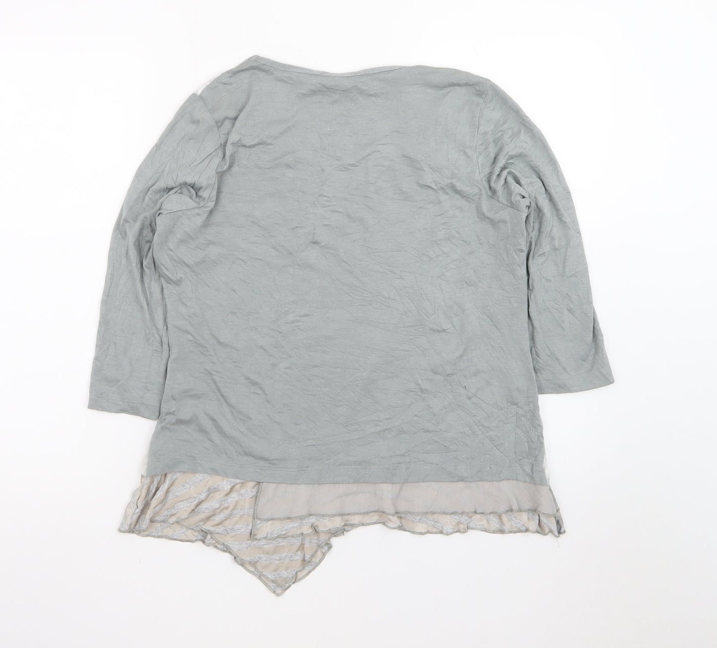 Marks and Spencer Per Una Women’s Grey Floral Tunic Blouse Size 16
