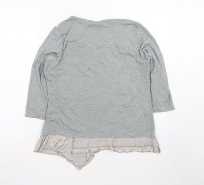 Marks and Spencer Per Una Women’s Grey Floral Tunic Blouse Size 16