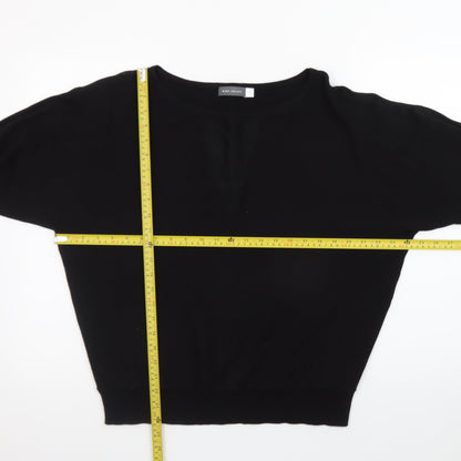 Mint Velvet Women's Black Boat Neck Knit Jumper Size M