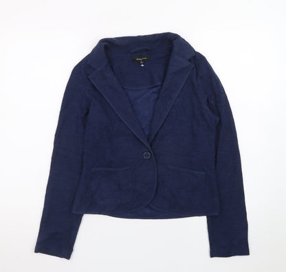 New Look Women Blue Size 10 Single-Breasted Blazer