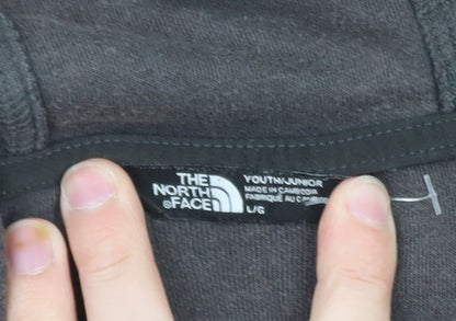 The North Face Boys Black Fleece Full Zip Hoodie Size L Outdoor Warm