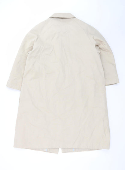 John Lewis Women’s Beige Long Trench Coat Size 16 Cotton Blend
