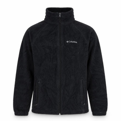 Columbia Men's Black Fleece Full Zip Outdoor Jacket Size S