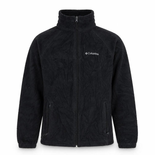 Columbia Men's Black Fleece Full Zip Outdoor Jacket Size S