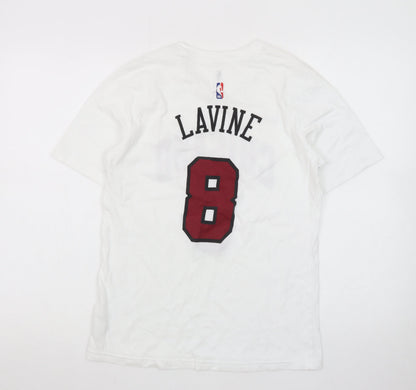 Nike NBA Chicago 8 White Graphic T-Shirt Teens L