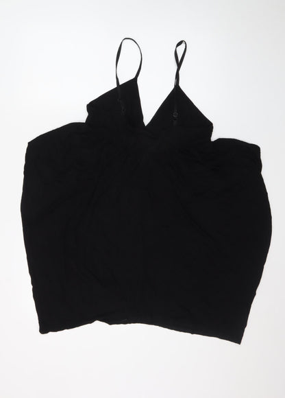 Miss Selfridge Women's Black Size 12 Beaded Slip Dress