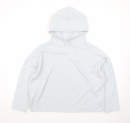 Jack Wills Women Light Blue Pullover Hoodie UK 14 Soft Fleece Casual