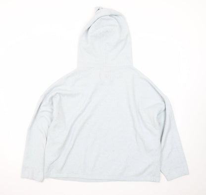 Jack Wills Women Light Blue Pullover Hoodie UK 14 Soft Fleece Casual