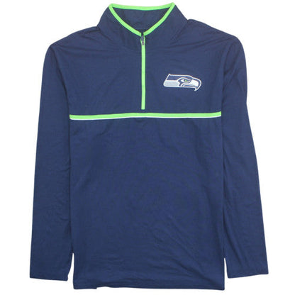 NFL Team Apparel Men’s Blue 1/4 Zip Sweatshirt XL Sports Top
