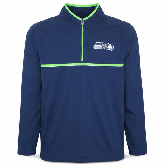 NFL Team Apparel Men’s Blue 1/4 Zip Sweatshirt XL Sports Top