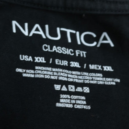 Nautica Men's Black Classic Fit Cotton Crew Neck T-Shirt 2XL