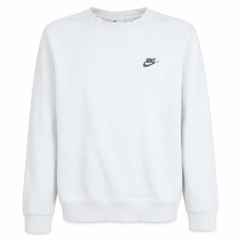 Nike Men's White Crew Neck Pullover Sweatshirt S