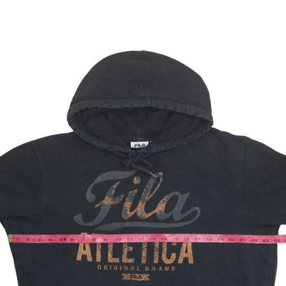 Fila Men's Black Pullover Hoodie XL Sports Graphic Fleece